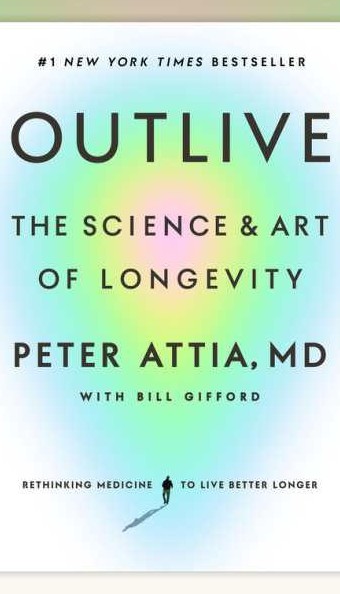 Cover of Outlive by Peter Attia, M.D.